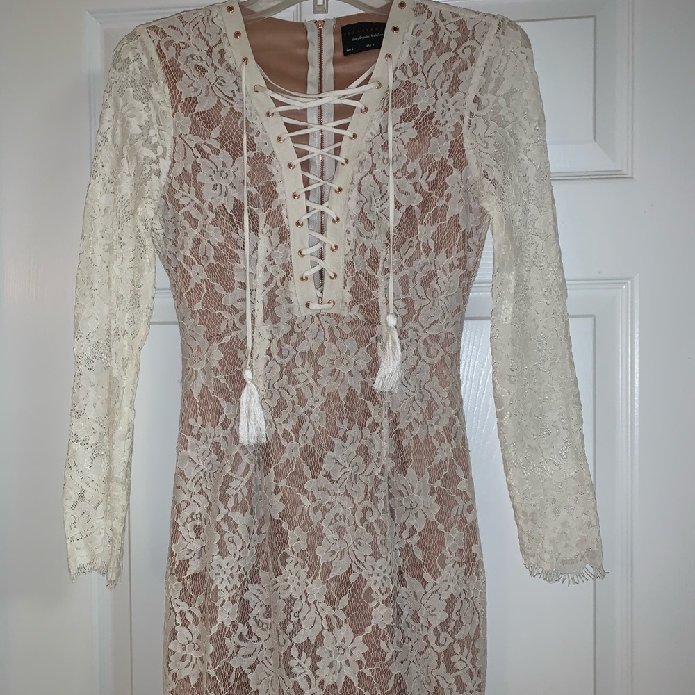 White/ivory lace dress